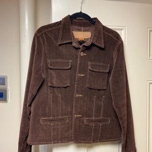 Christopher Blue brown corduroy jacket  size L